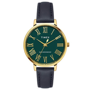 TIMEX Women Green Round Dial Analog Watch - TWEL19104 - KRISHNA WATCH COMPANY