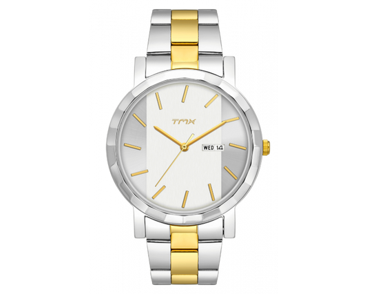 Dual Tone Bracelet Watch With Tillted Hour Markings TM0TG7707T