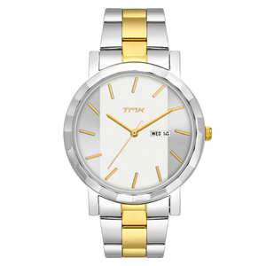 Dual Tone Bracelet Watch With Tillted Hour Markings TM0TG7707T - KRISHNA WATCH COMPANY