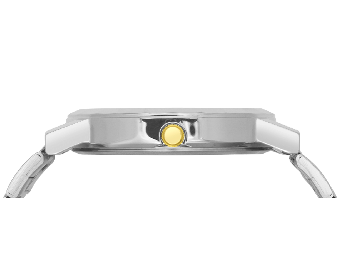 Dual Tone Bracelet Watch With Tillted Hour Markings TM0TG7707T