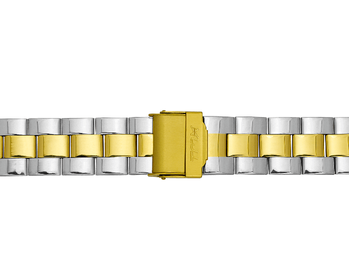 Dual Tone Bracelet Watch With Tillted Hour Markings TM0TG7707T - KRISHNA WATCH COMPANY