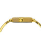 Golden Dial Geometric Semi Bangle Bracelet Watch TMTL10902T
