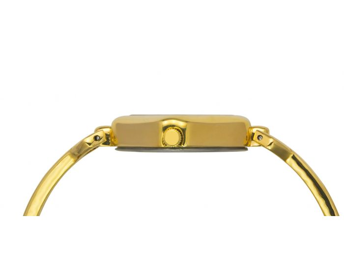 Golden Dial Geometric Semi Bangle Bracelet Watch TMTL10902T