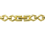 Golden Dial Geometric Semi Bangle Bracelet Watch TMTL10902T