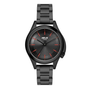 Helix Trendy Full Black Stainless Steel Bracelet Watch TW037HL11 - KRISHNA WATCH COMPANY