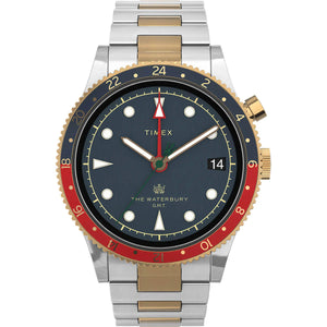 TIMEX Waterbury Traditional GMT 39mm Stainless Steel Bracelet Watch TW2U90600UJ - KRISHNA WATCH COMPANY