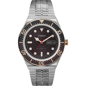 TIMEX M79 Automatic 40mm Stainless Steel Bracelet Watch TW2U96900U9 - KRISHNA WATCH COMPANY
