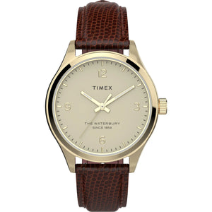 TIMEX Waterbury Traditional 34mm Leather Strap Watch TW2U97800UJ - KRISHNA WATCH COMPANY