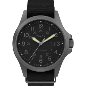Timex 3 Hands Men's Analog Black Dial Coloured Quartz Watch, Round Dial with 41 mm Case width - TW2V03800X6 - KRISHNA WATCH COMPANY