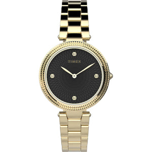 Timex Trend 3 Hands Women's Analog Black Dial Quartz Watch - TW2V24100UJ - KRISHNA WATCH COMPANY