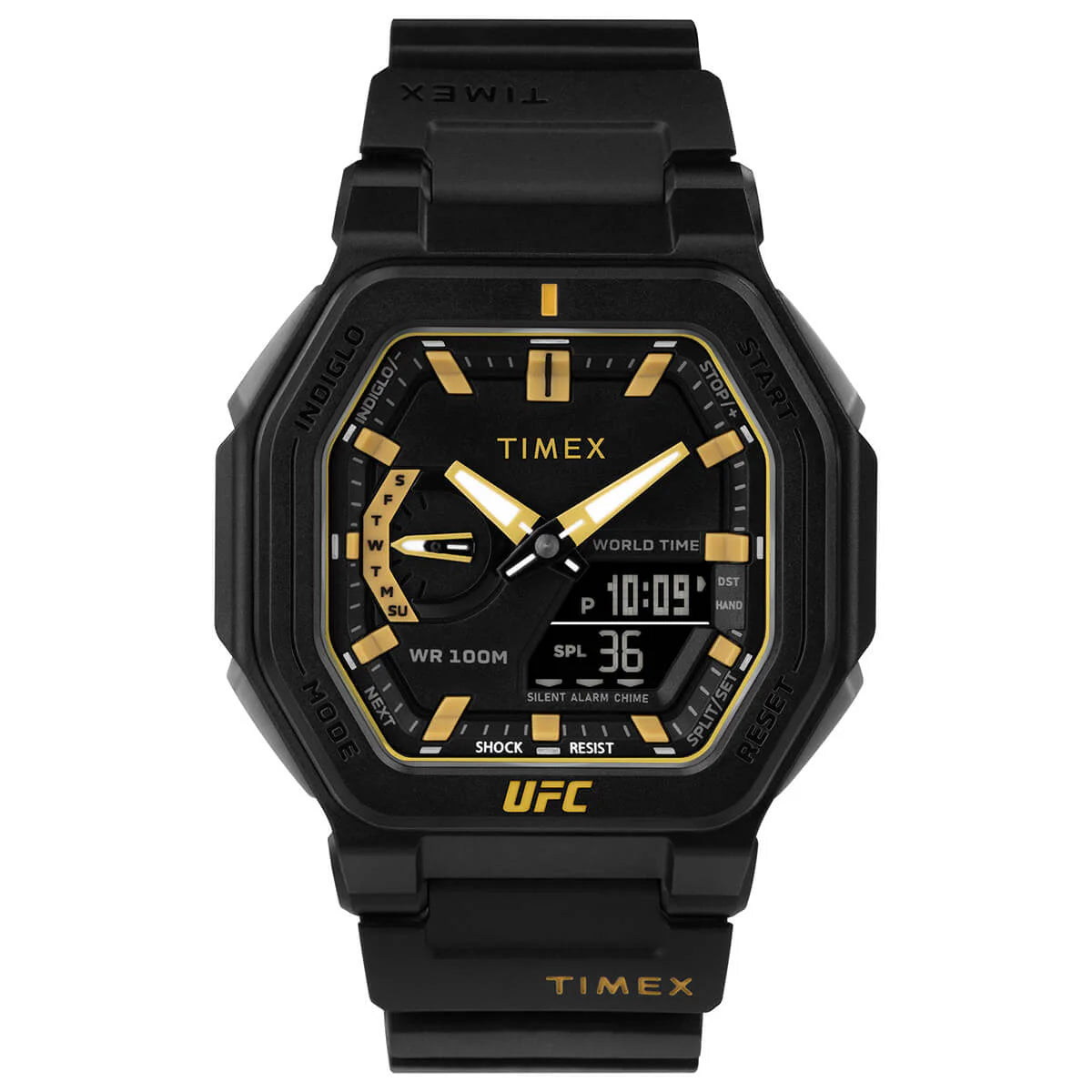 Timex UFC Colossus Orologio Uomo 45mm – Cassa Ottagonale, Resistente 100m
