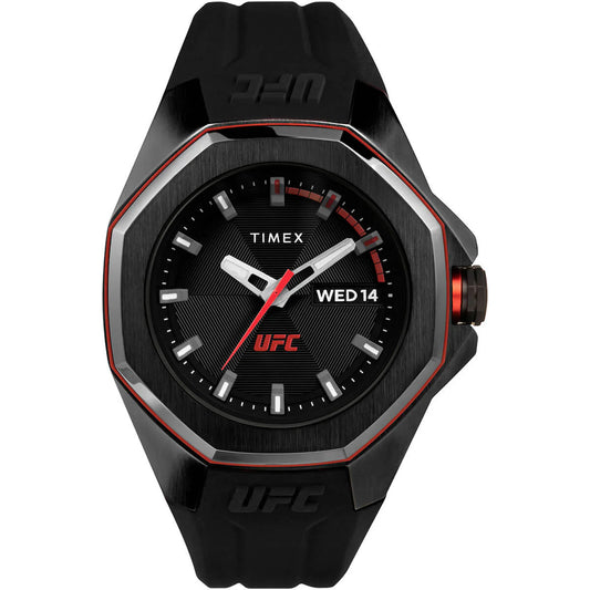 Timex UFC Pro 44mm Silicone Strap Watch TW2V57300X6