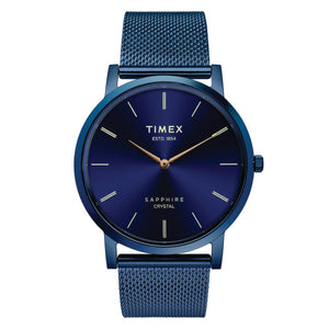 TIMEX EMPERA MEN'S BLUE DIAL ROUND CASE 2 HANDS FUNCTION WATCH - TWEG17414 - KRISHNA WATCH COMPANY
