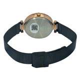 TIMEX PREMIUM BLACK DIAL WATCH WITH BLACK MESH BRACELET - TWEL11826