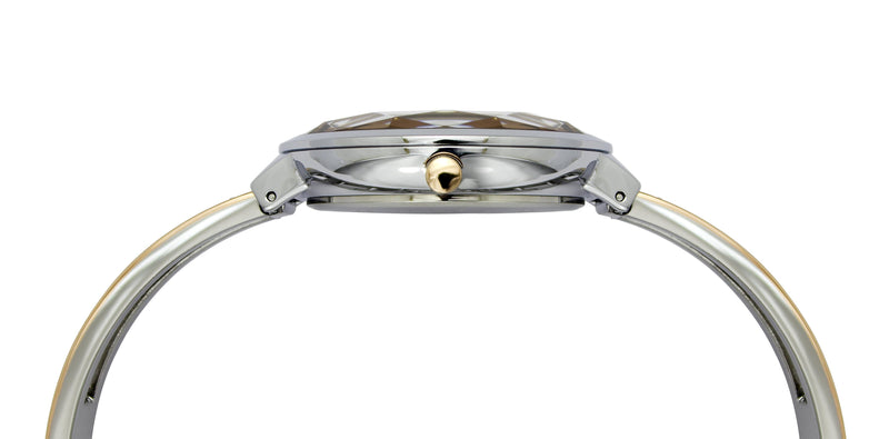 TIMEX FRIA WOMEN'S SILVER DIAL ROUND CASE 3 HANDS FUNCTION WATCH -TWEL13400