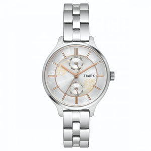 TIMEX ANALOG SILVER DIAL WOMEN'S WATCH-TWEL14800 - KRISHNA WATCH COMPANY