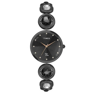 TIMEX FRIA WOMEN'S BLACK DIAL ROUND CASE 3 HANDS FUNCTION WATCH - TWEL16401 - KRISHNA WATCH COMPANY