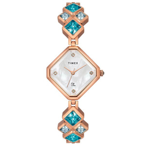 TIMEX FRIA WOMEN'S WHITE DIAL ROUND CASE 3 HANDS FUNCTION WATCH TWEL17200 - KRISHNA WATCH COMPANY