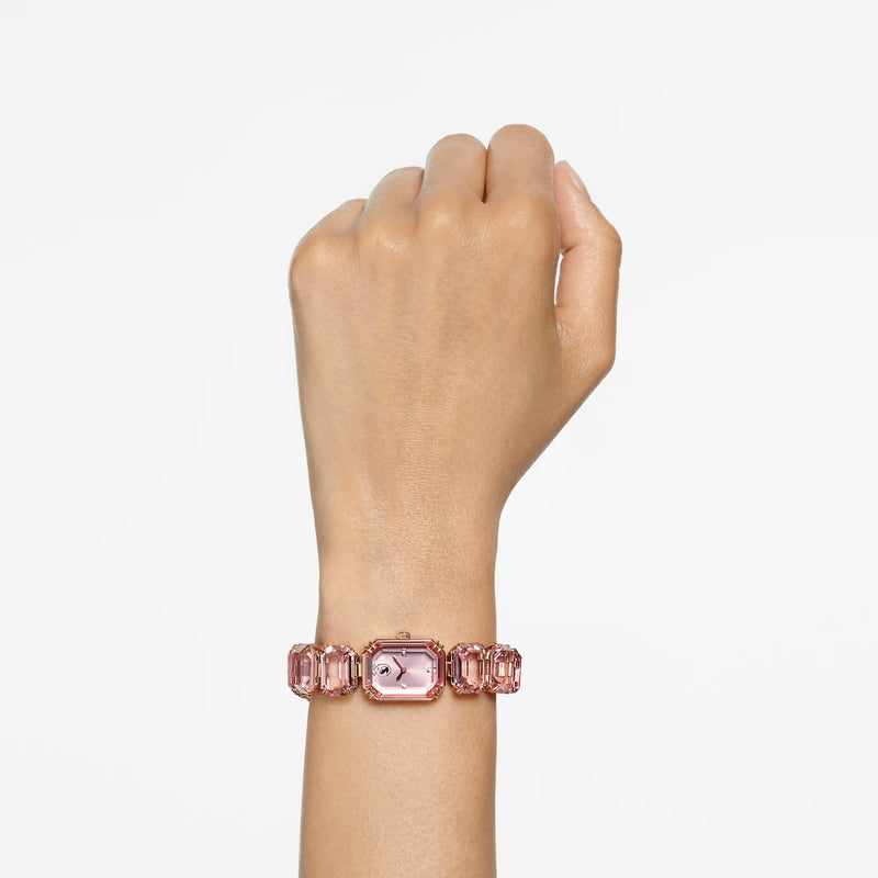 Swarovski Watch Octagon cut bracelet, White - 5729843