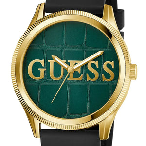 GUESS REPUTATION Mens Black GoldTone Analog Watch GW0887G2 - KRISHNA WATCH COMPANY