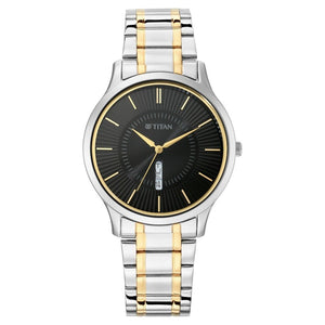 TITAN Lagan - Black Dial Metal Strap 1845BM01 - KRISHNA WATCH COMPANY