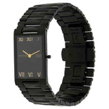 Titan Edge Black Dial Black Stainless Steel Strap Watch NP1296NM01