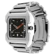 BLACK DIAL SILVER STAINLESS STEEL STRAP WATCH NP1474SM02 (J955)