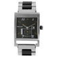 BLACK DIAL TWO TONED STAINLESS STEEL STRAP WATCH NN1478SM01 (J951)