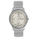 TITAN Silver Dial Silver Stainless Steel Strap Watch 1638SM01