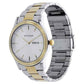 Titan Silver Dial Two Toned Stainless Steel Strap Watch 1650BM03