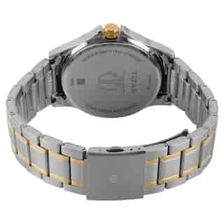 Titan Workwear Watch with Silver Dial & Stainless Steel Strap NP1698BM01 (DG829)