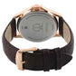 Workwear Watch with White Dial & Leather Strap NQ1698WL01