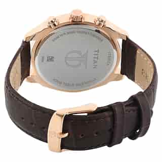 Titan Workwear Watch with Blue Dial & Leather Strap NQ1733KL03 (DG833)