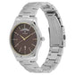 Titan Workwear Watch with Brown Dial & Stainless Steel Strap 1767SM03