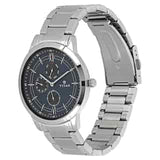 Titan Workwear Watch with Blue Dial & Stainless Steel Strap - 1769SM01 - KRISHNA WATCH COMPANY