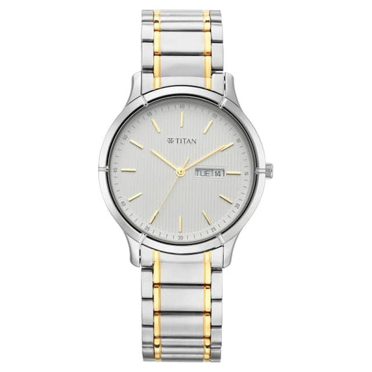 TITAN Lagan - White Dial Metal Strap 1775BM02