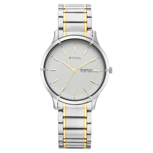 Titan Lagan - White Dial Metal Strap - 1775BM02 - KRISHNA WATCH COMPANY