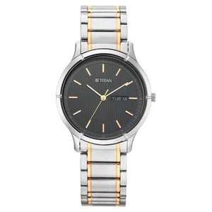 Titan Quartz Analog with Day and Date Watch for Men 1775km01 - KRISHNA WATCH COMPANY