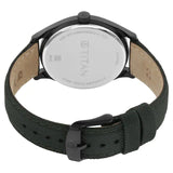 TITAN Workwear Watch with Green Dial & Fabric Strap - 1802NL02