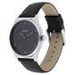 Titan Men's Minimalist Zen Watch: Sleek Leather Strap with Contrast Hands  1802SL11