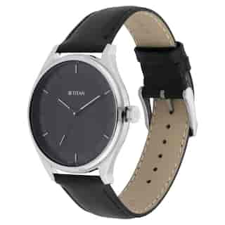 Titan Men's Minimalist Zen Watch: Sleek with Contrast Hands - 1802SL11 - KRISHNA WATCH COMPANY