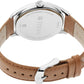 Titan Workwear Watch with Silver Dial & Leather Strap 1802SL07