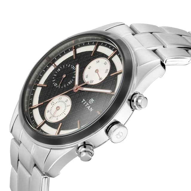 Titan Quartz Analog Watch for Men 1805km01 - KRISHNA WATCH COMPANY