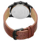 Workwear Watch with Black Dial & Brown Leather Strap NN1805NL01 (DJ159)
