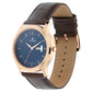 TITAN Blue Dial Leather Strap Watch NP1824WL01