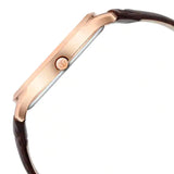 TITAN Rose Gold Dial Leather Strap Watch 1825WL02