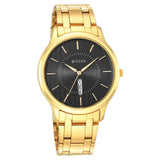 TITAN Karishma Black Dial Brass Strap Watch 1825YM02