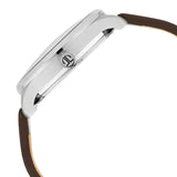 TITAN Evoke White Dial Brown Leather Strap Watch 1833SL02 / NQ1833SL02