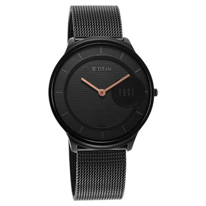 Titan Edge Baseline Black Dial Stainless Steel Strap Watch 1843NM02 (DK553) - KRISHNA WATCH COMPANY