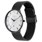 Workwear Watch with White Dial & Stainless Steel Strap NQ1849NM01